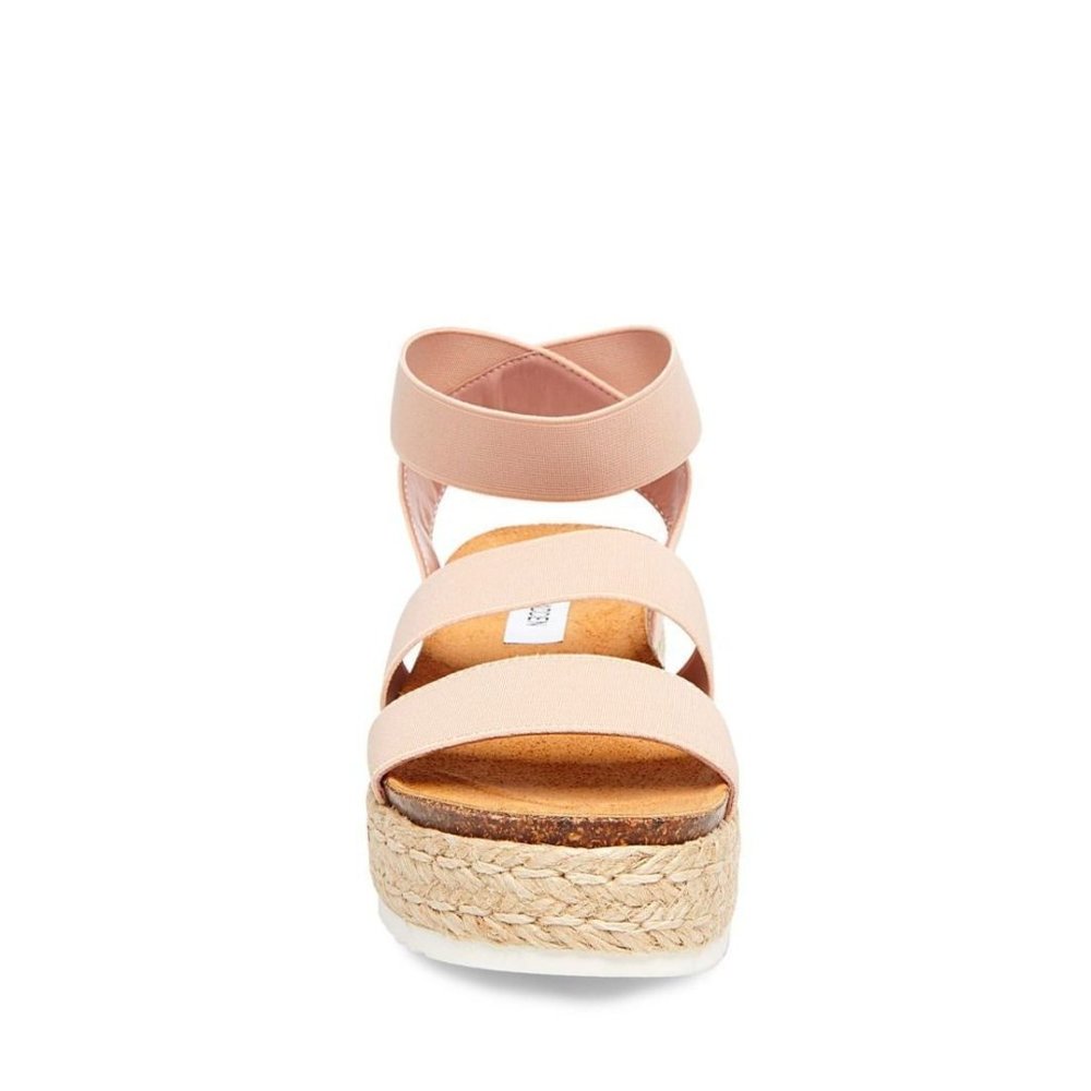 Steve Madden Kimmie Blush Elastic Open Toe Flatfo… - image 3
